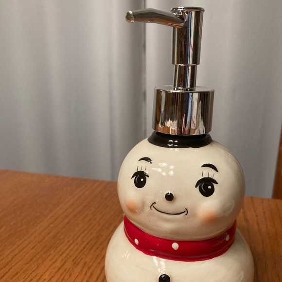 Johanna Parker Retro Snowman Christmas‎ Soap Dispenser DISCONTINUED - Picture 1 of 6